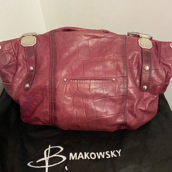 B. Makowsky  Blush Soft Pebble leather Hobo and Dust bag - Picture 1 of 12